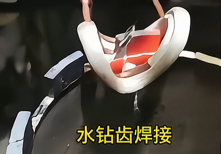 高频感应加热设备，工人师傅自己焊接锯片钻头合金，省钱又高效